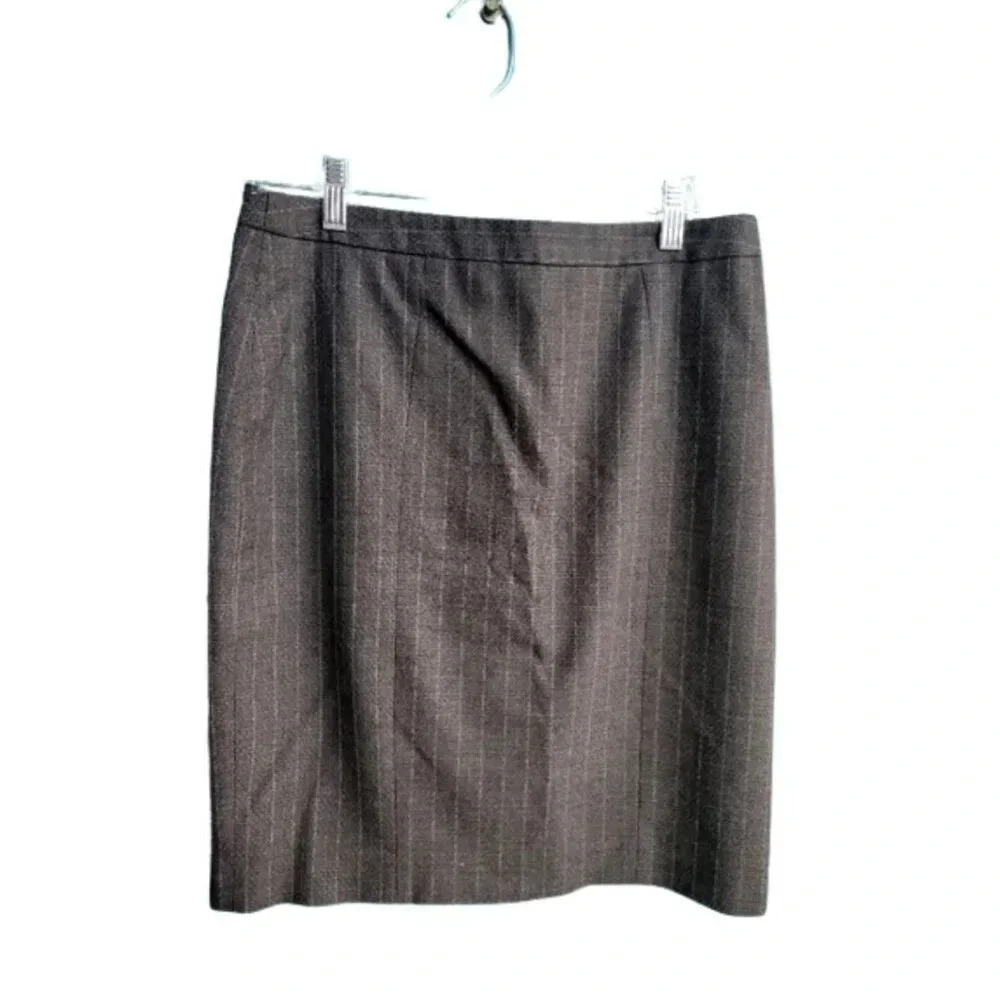 Teenflo Pencil Skirt Houndstooth Grey Plaid Skirt Size 8
